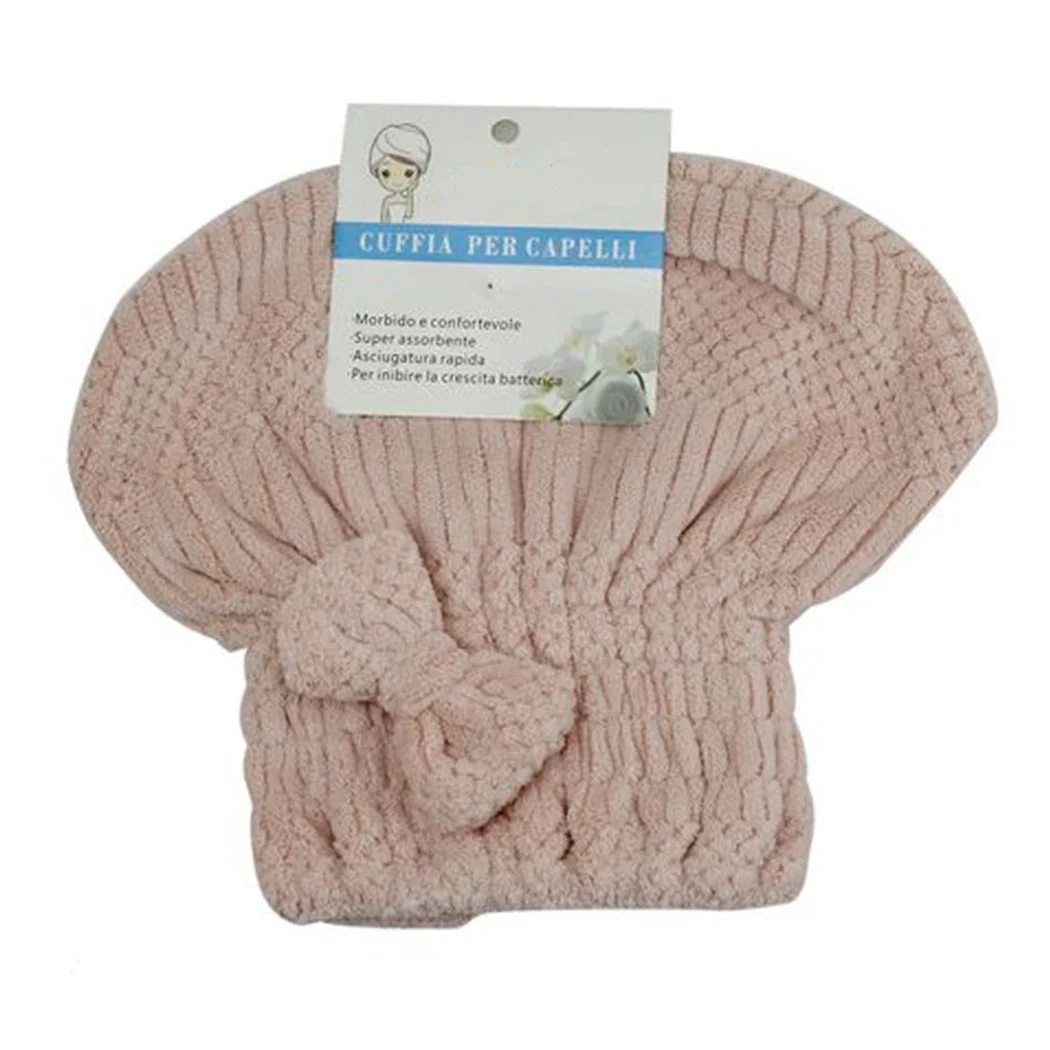 Secador de pelo de auriculares Soft Ducha Toalla Absorbente Rosa Bow 79625