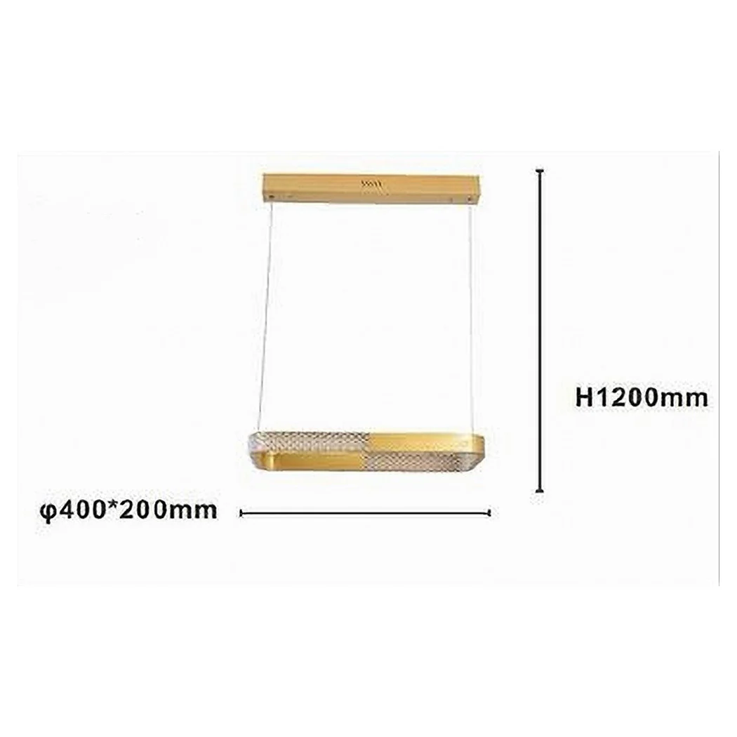 24W LED SOSPENSION RANGE ORO CRISTALLAL CON TELECOMANDO 32057