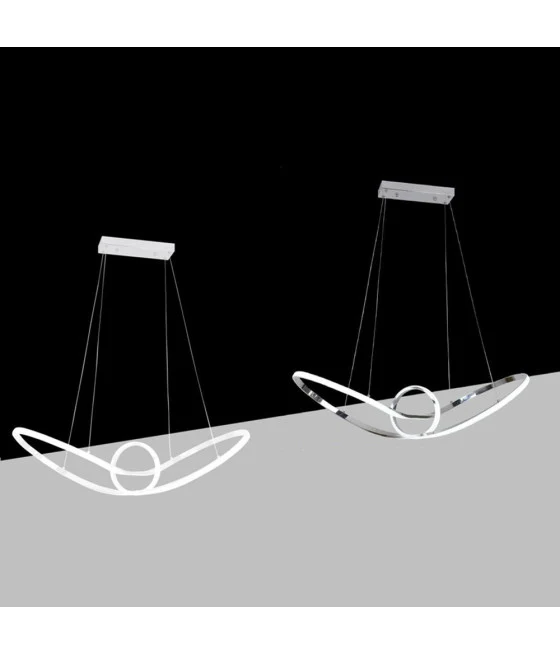 6500K LED colgante araña 12w disco placa placa blanco blanco redondo 33122