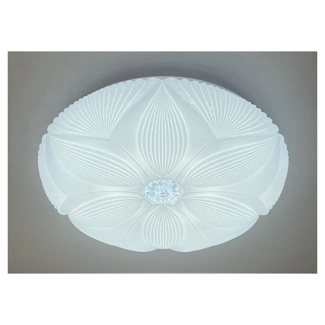 Lámpara de techo de techo LED Decoración de flores 60W Luz de frío blanco 6500k IP20 16744
