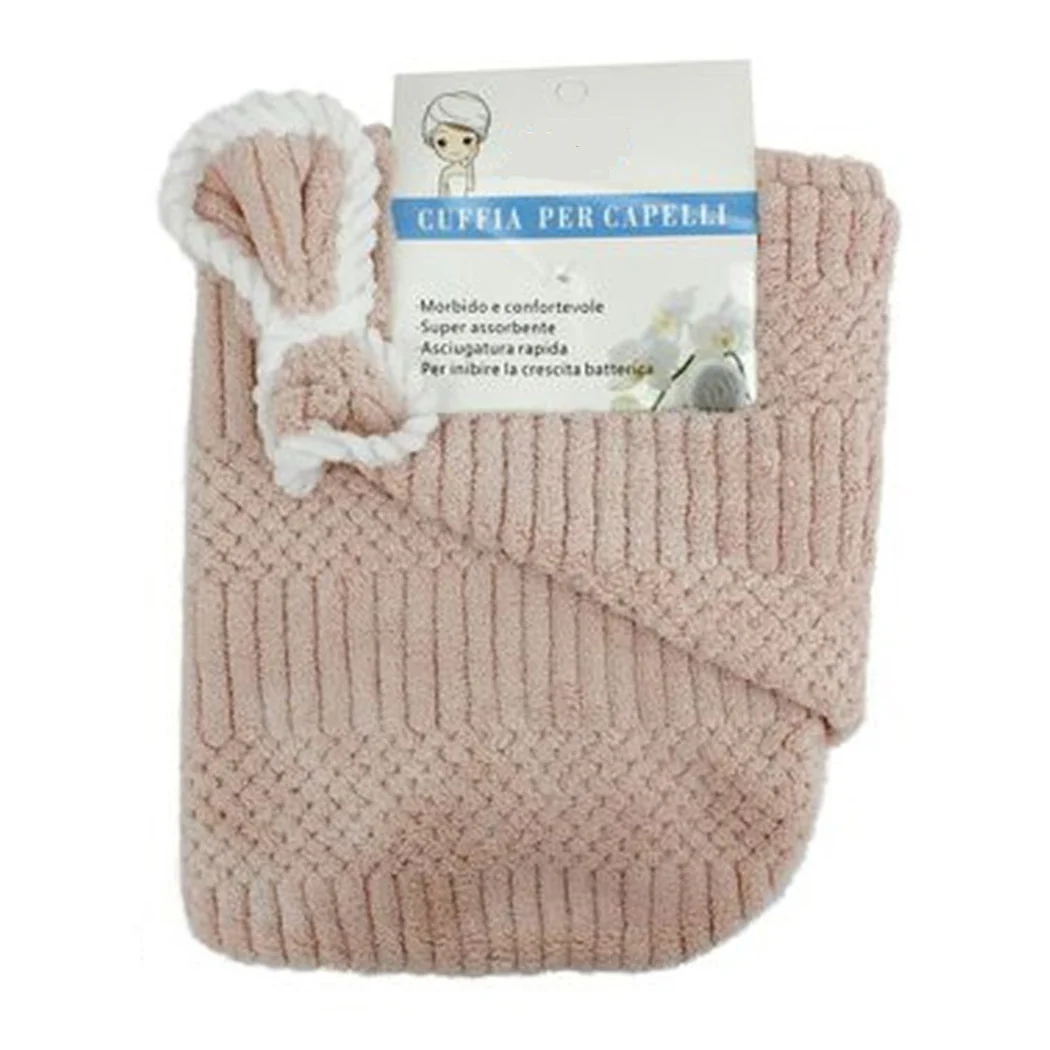 Toalla de auriculares Champú de baño Ducha Secador de pelo Pink 79631