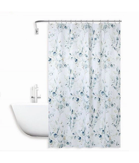 Diseño de baño de tiendas de ducha con ruedas de dos tonos 180x200cm 12 ganchos 87599
