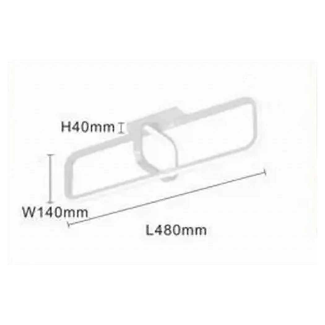 Luz de techo LED 32W blanco rectangular diseño moderno araña techo 50217