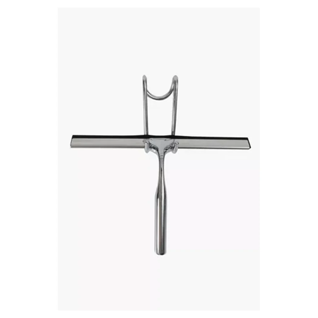 Set de limpiaparabrisas con ducha con caja de la pared de la colgadilla de doble colgador cromo 87834