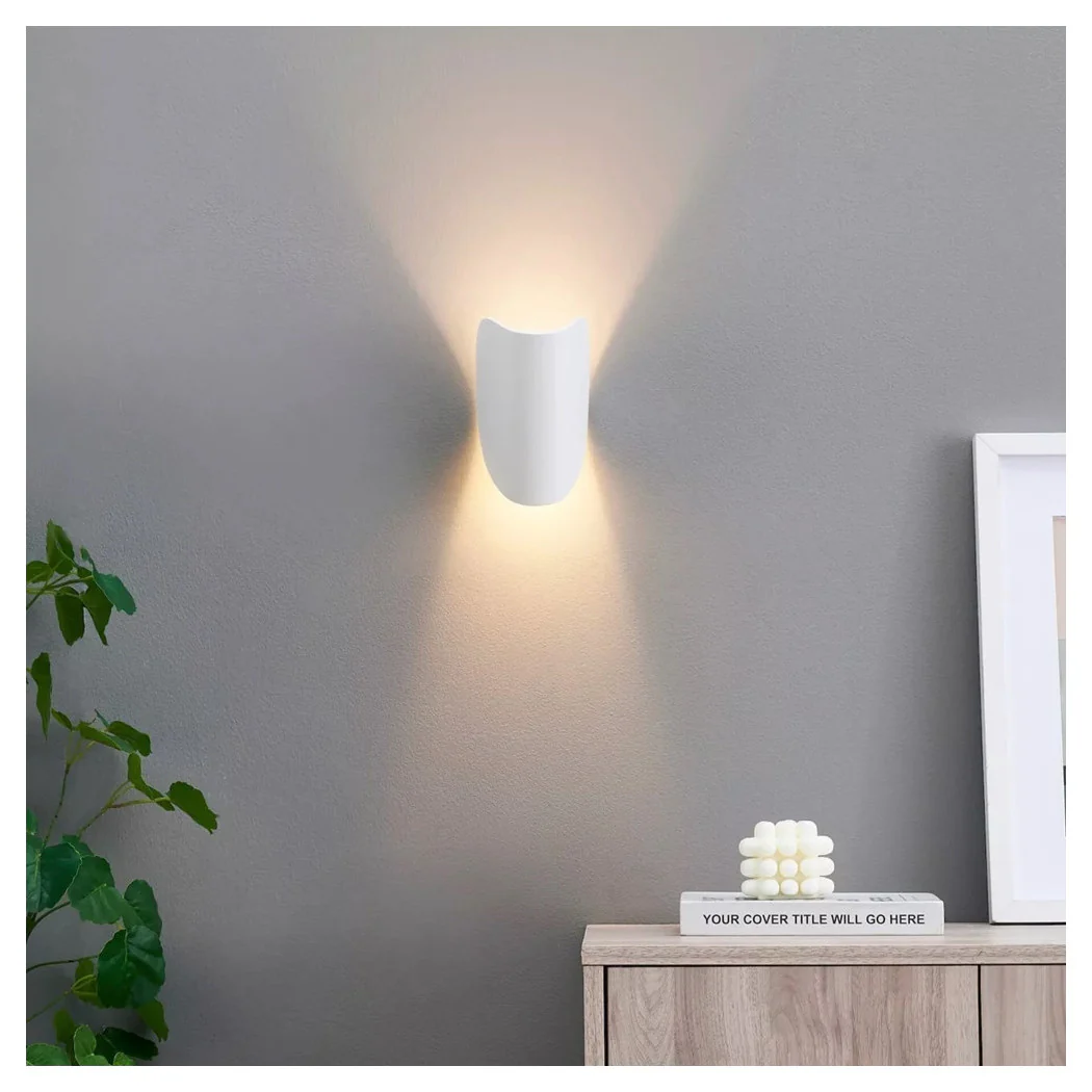 Lámpara de luz de pared de metal blanco G9 Diseño moderno IP20 32750