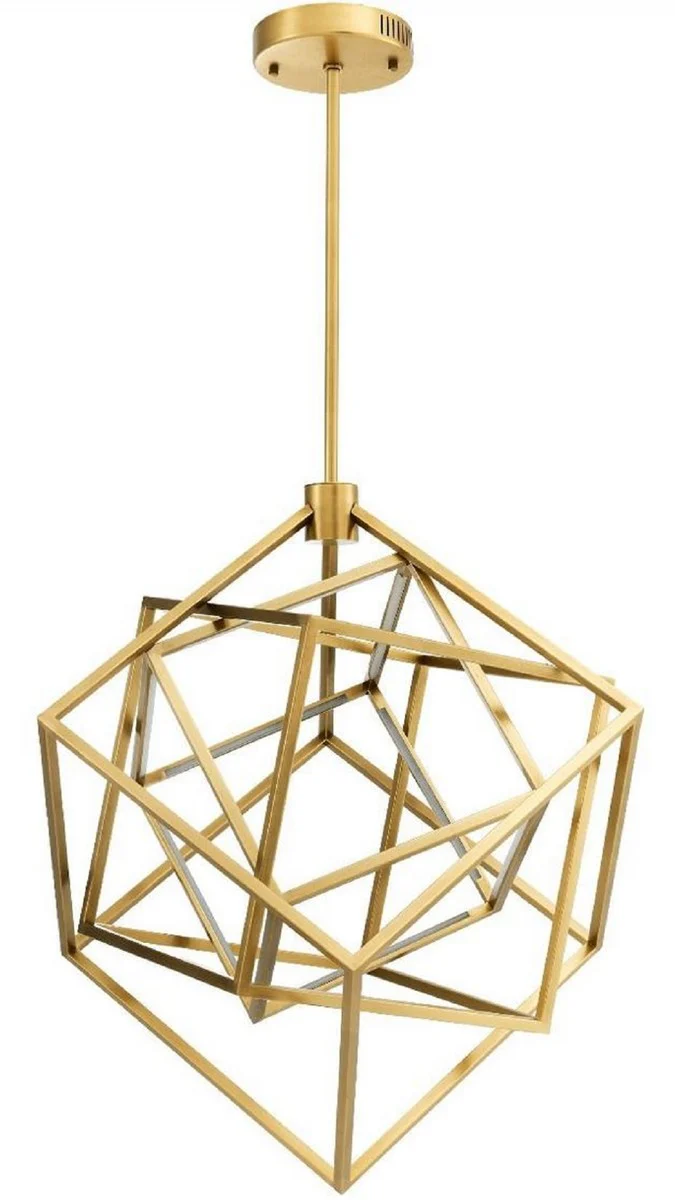 Casa Padrino araña de luces LED de diseño latón antiguo 82 x 78 x A. 82 cm - Araña de Lujo Moderna - Muebles de Lujo