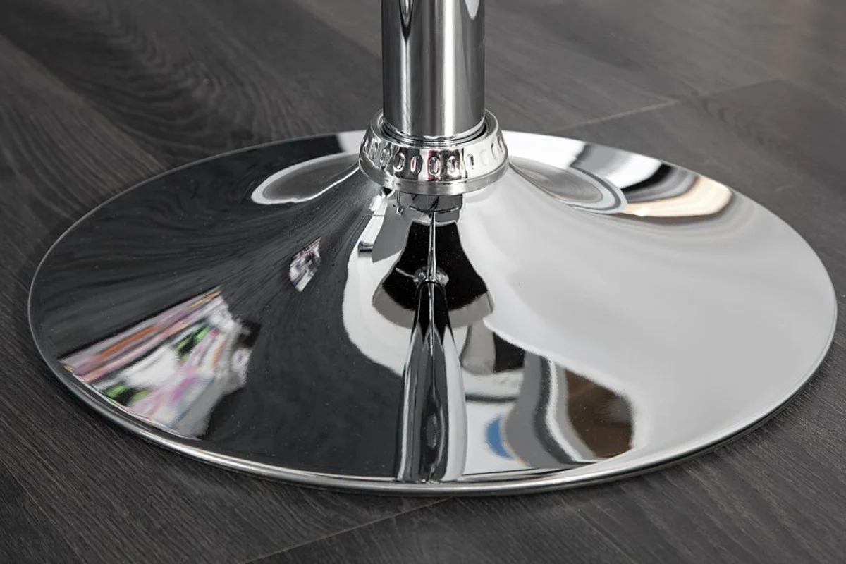 Silla de bar Casa Padrino de imitaci¨®n de cuero blanco - taburetes de bar - hotel restaurante de muebles