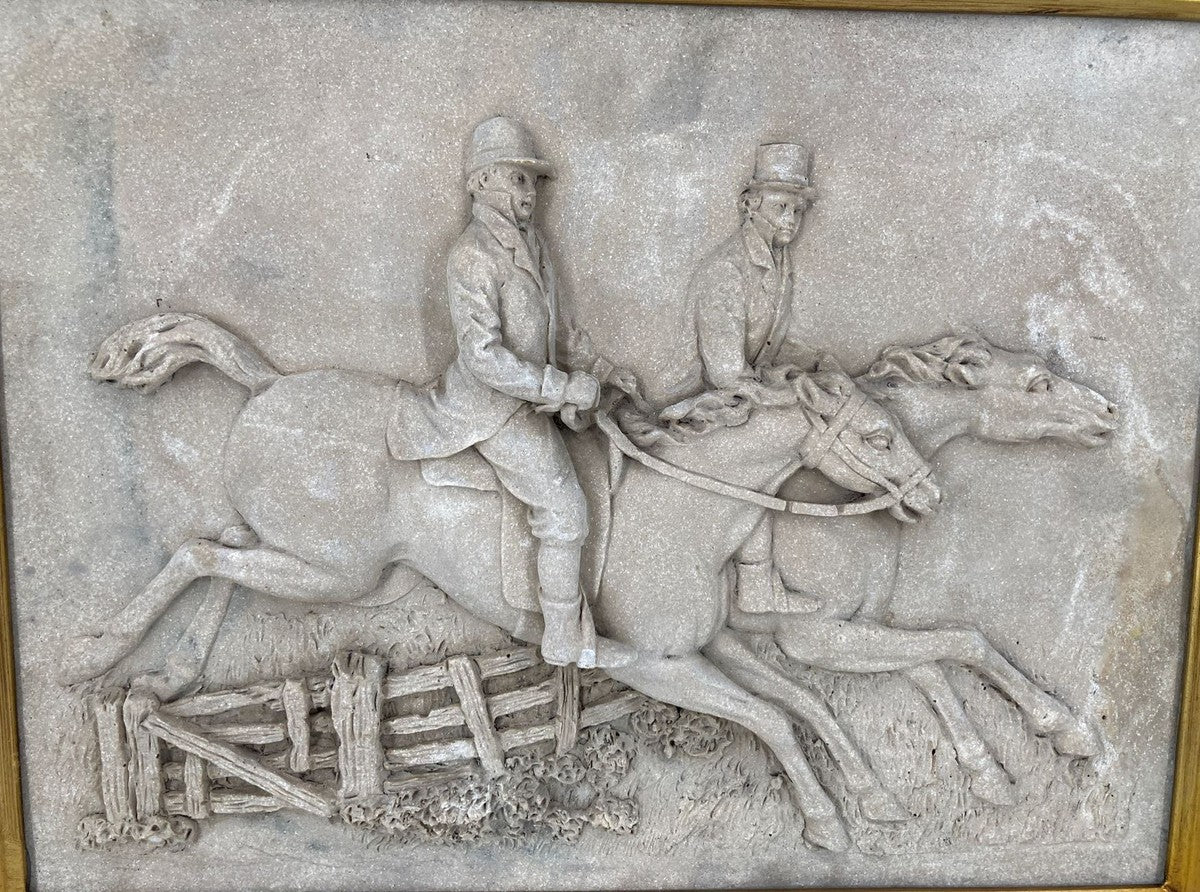 Casa Padrino relieve de pared barroco gris / oro 55 x A. 44,5 cm - Decoración de pared de estilo antiguo relieve de piedra con marco magnífico - Accesorios decorativos en estilo barroco