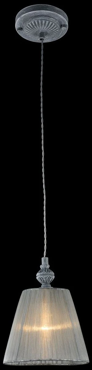 Casa Padrino Baroque Style Pendant Lamp Antique Gray Ø 18 x H. 22 cm - Baroque Pendant Light