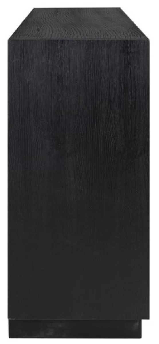 Casa Padrino aparador de lujo negro 240 x 40 x A. 85 cm - Armario de madera maciza con 4 puertas - Muebles de sal¨®n - Muebles de lujo - Interiores de sal¨®n - Interiores de lujo