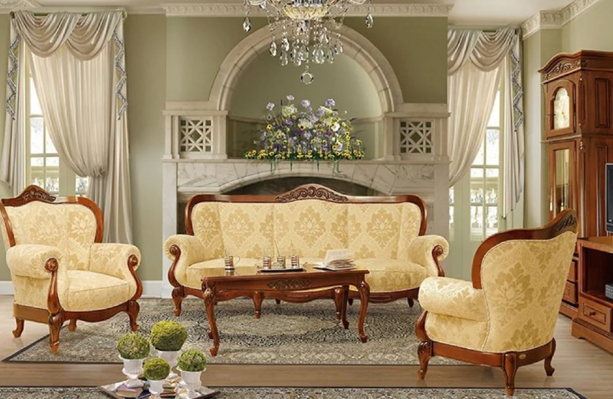 Casa Padrino reloj de abuelo barroco de lujo marr¨®n / oro - Magn¨ªfico reloj de p¨¦ndulo de madera maciza de estilo barroco - Muebles de lujo de estilo barroco - Muebles barrocos