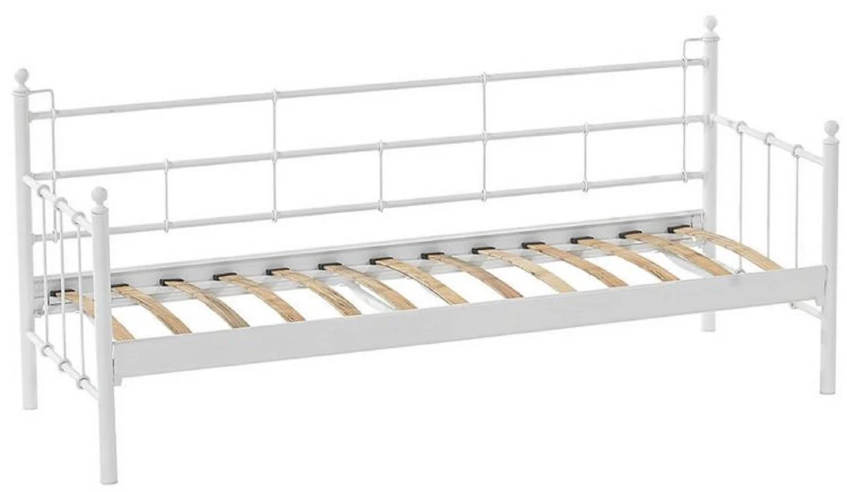 Casa Padrino sof¨¢ de jard¨ªn Art Nouveau blanco / rojo burdeos 200 x 70 x A. 92 cm - Sof¨¢ de Jard¨ªn - Sof¨¢ de Terraza - Muebles de Jard¨ªn y Terraza Art Nouveau