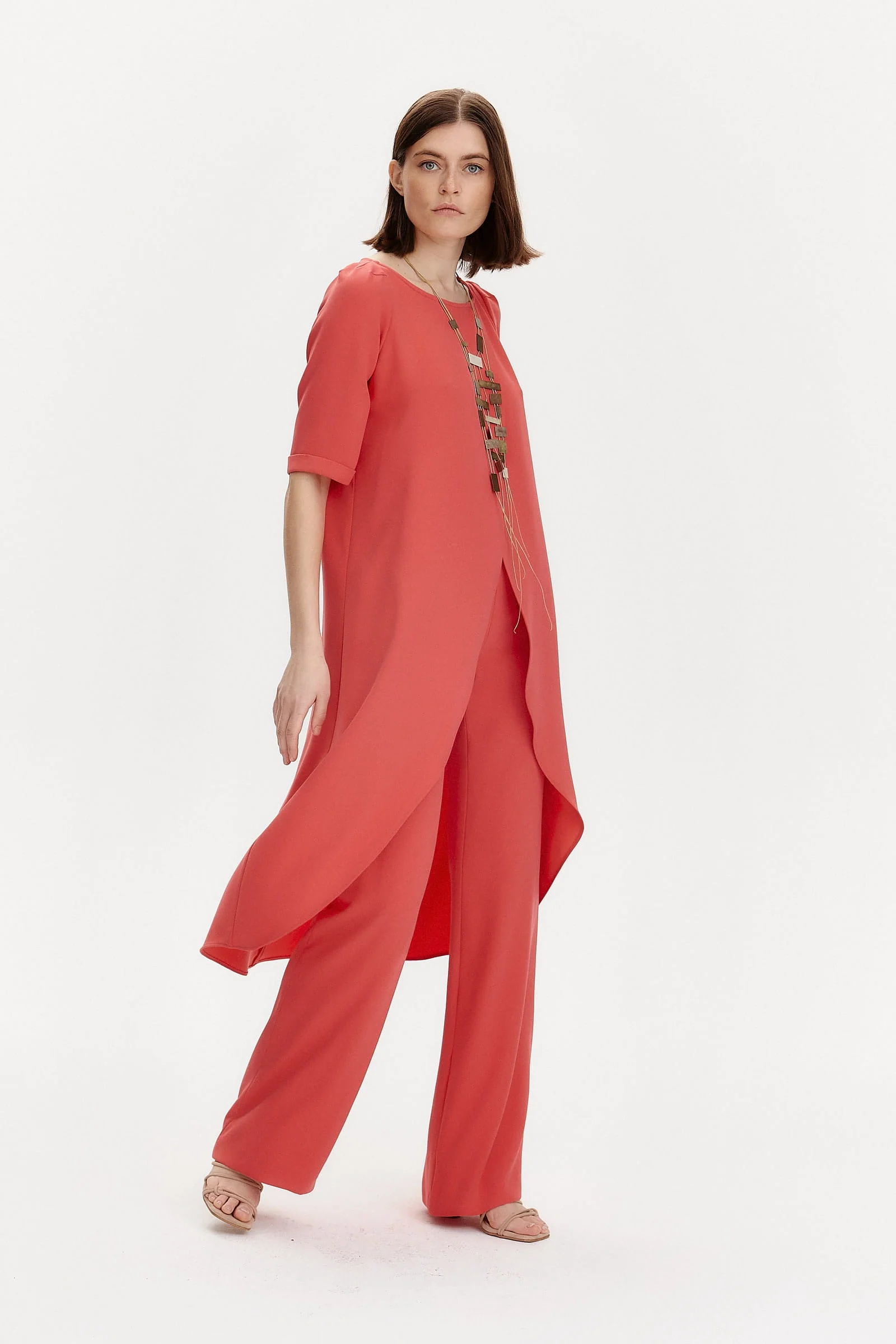 Rivera-spain Pantalón palazzo coral