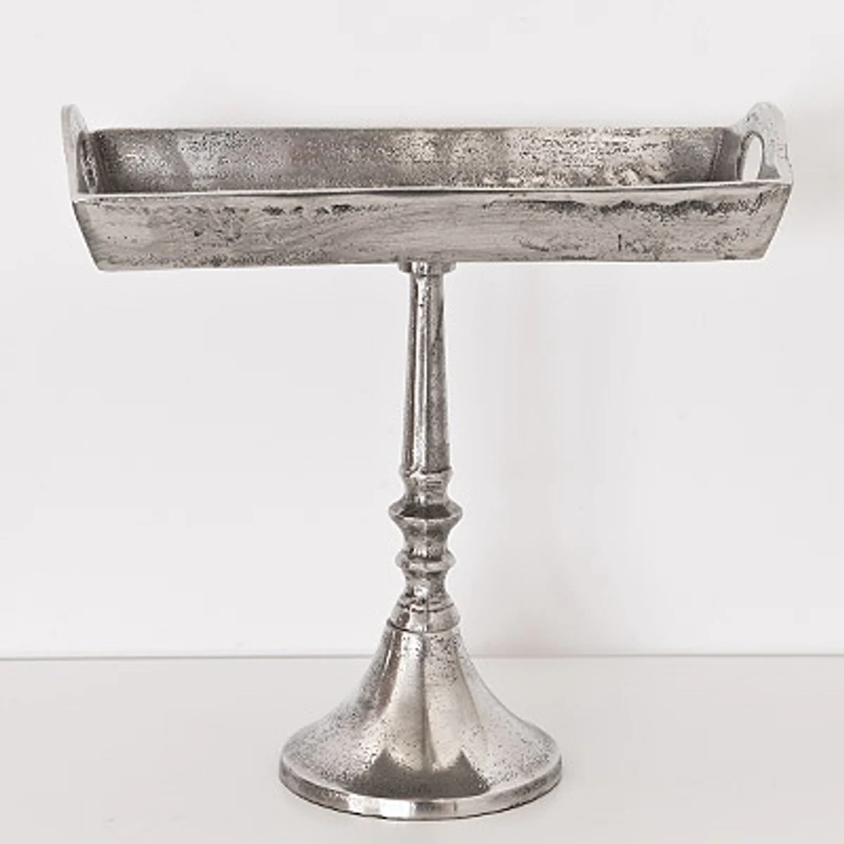 Bandeja de soporte Casa Padrino Etagere 29 x 15 x 27 cm Aluminio en bruto Acabado