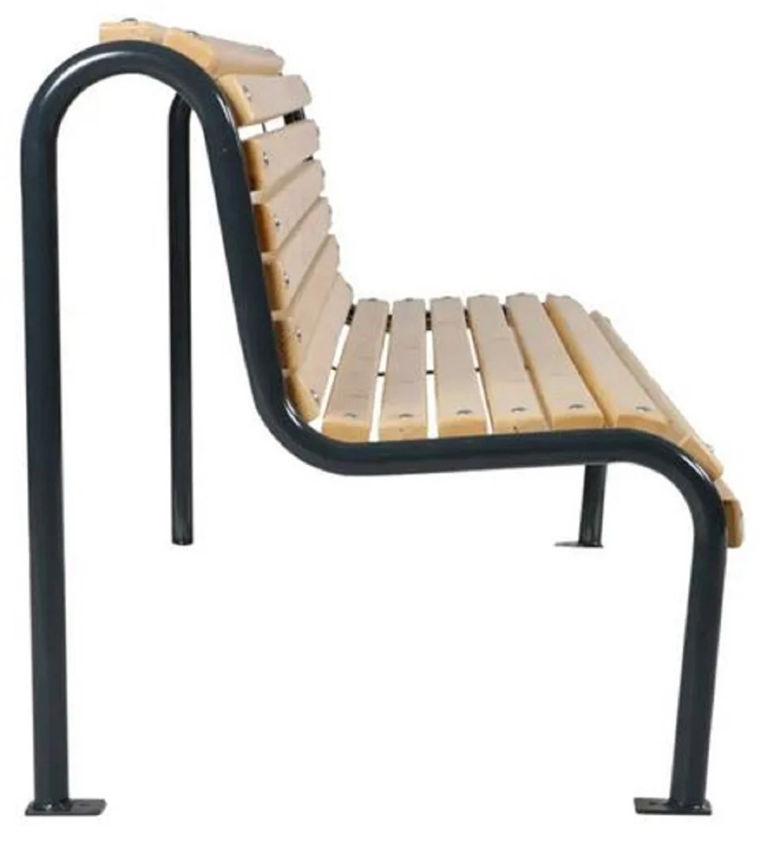 Casa Padrino banco de jard¨ªn natural / negro 188 cm