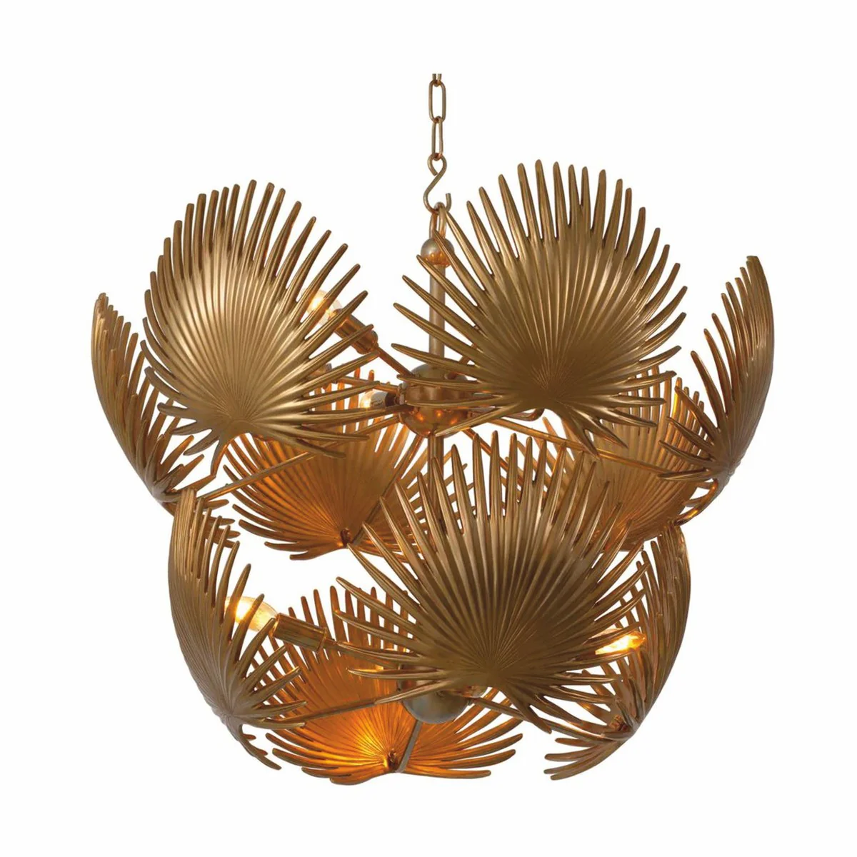 Casa Padrino L¨¢mpara de Ara?a de Lujo Lat¨®n Vintage ? 80 x A. 67 cm - L¨¢mpara de Ara?a de Hotel & Restaurante