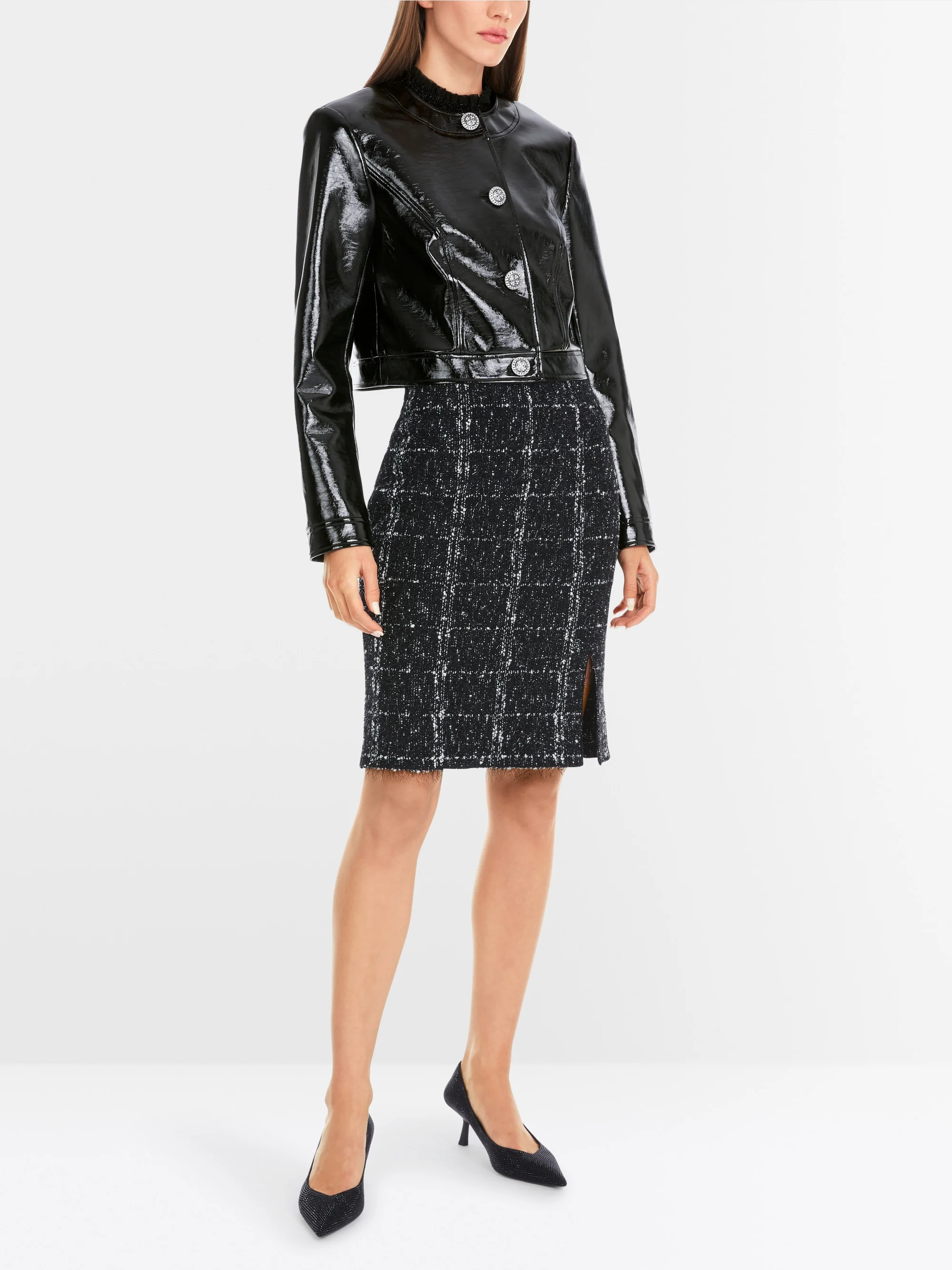 Marc-Cain Jacket in shiny fun leather