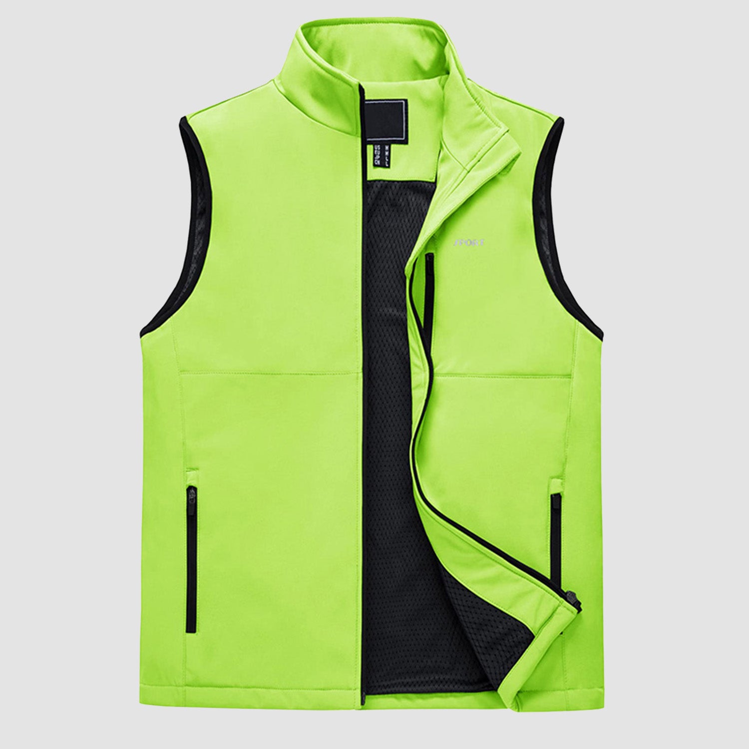 Men's Lightweight Vest Windproof Sleeveless Jacket Outdoor Hiking Camping Fishing Photography Gilet with Zip Pockets