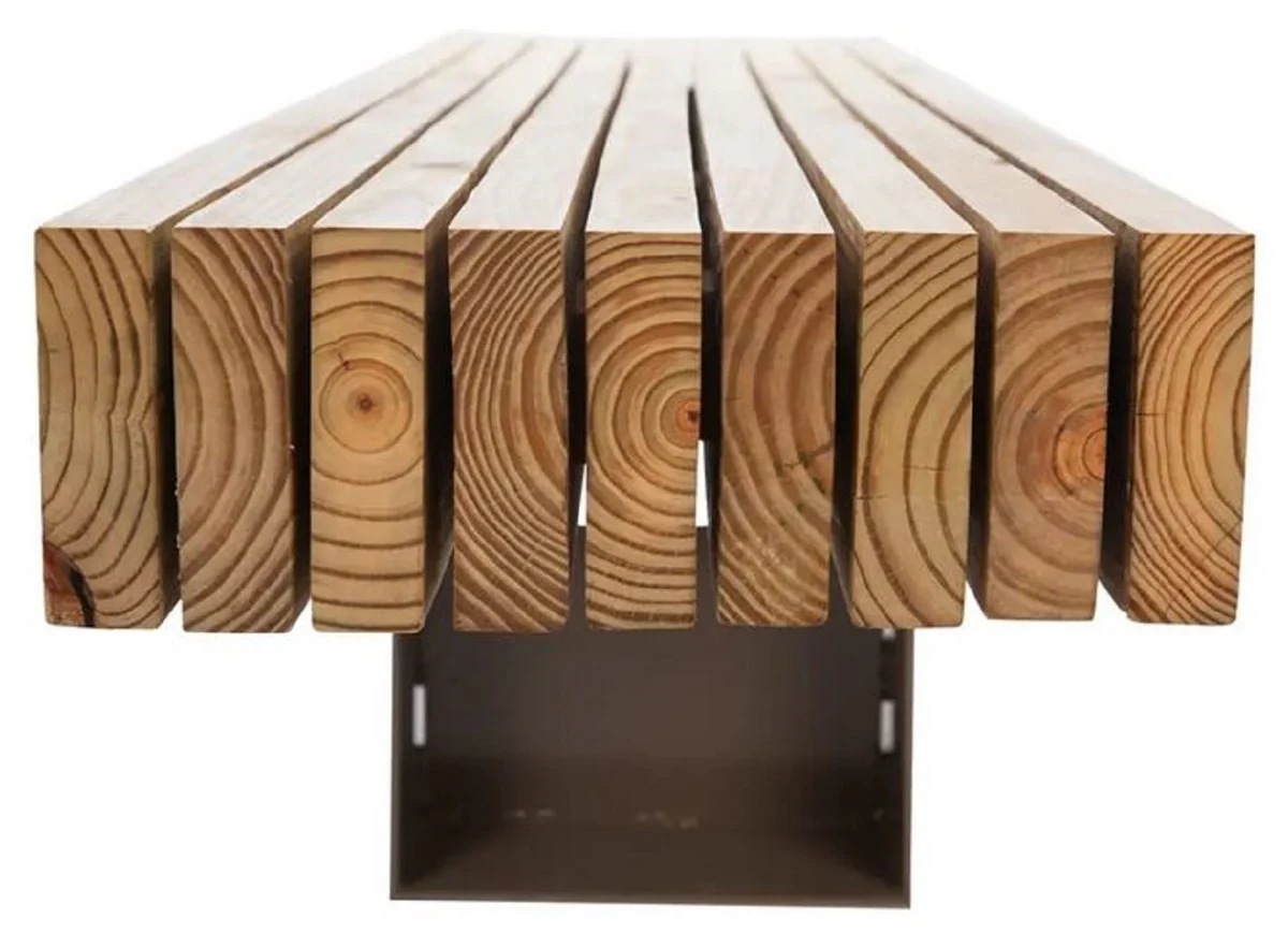 Casa Padrino banco de jard¨ªn - banco de parque natural / marr¨®n 180 cm