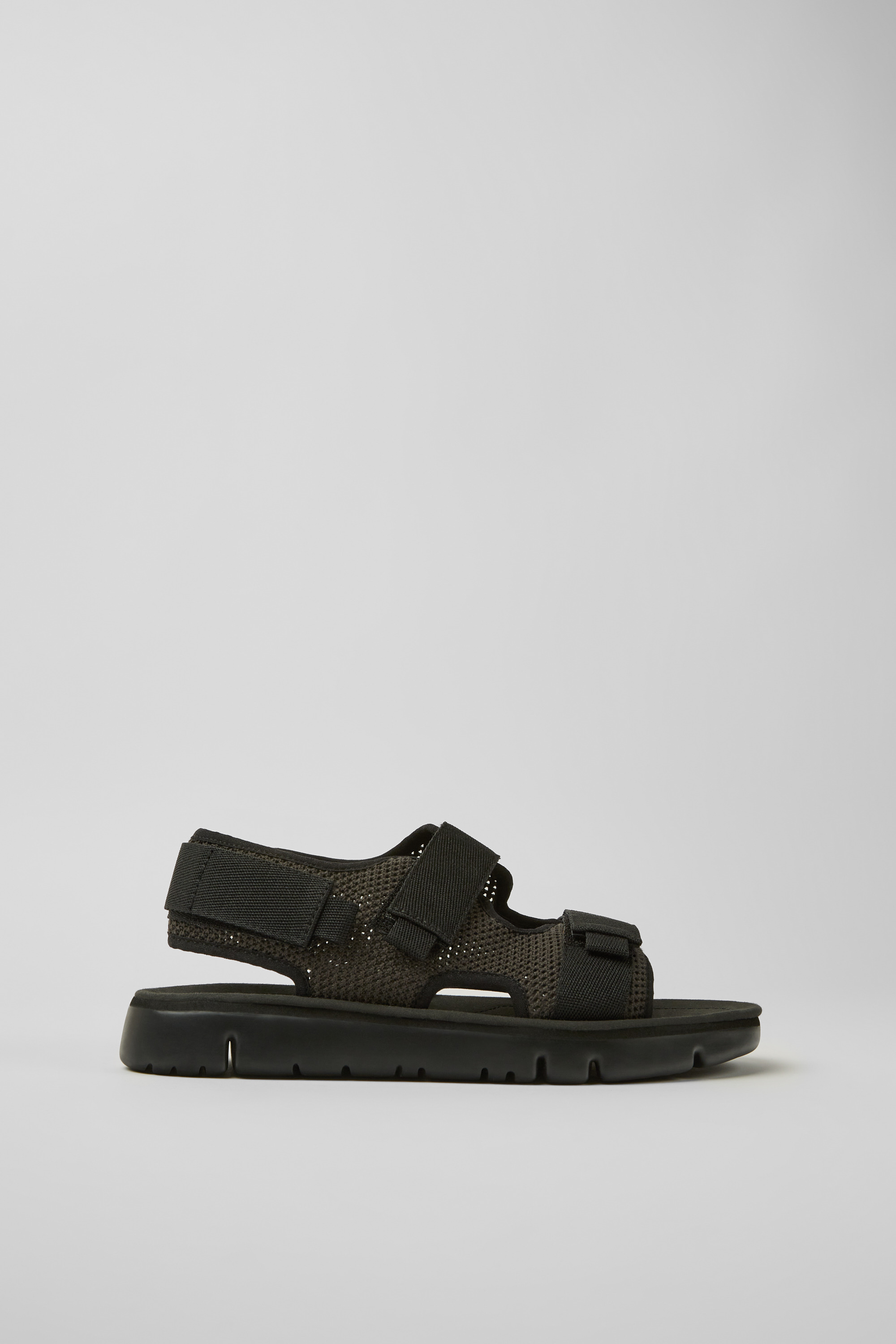 Oruga - Black and grey TENCEL Lyocell sandals for men