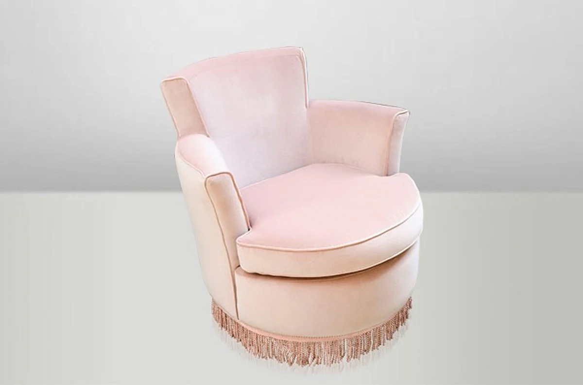 Casa Padrino luxury Art Deco Lounge Chair Rosa - Luxury Collection - Art Nouveau - Belle Epoque