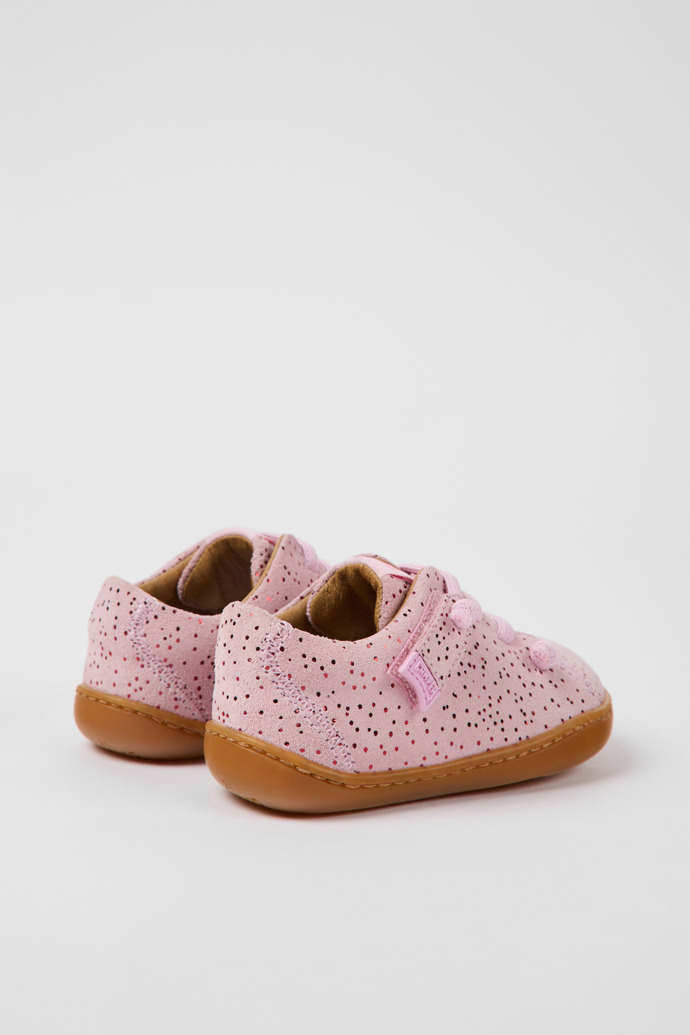 Peu Pink nubuck shoes for children
