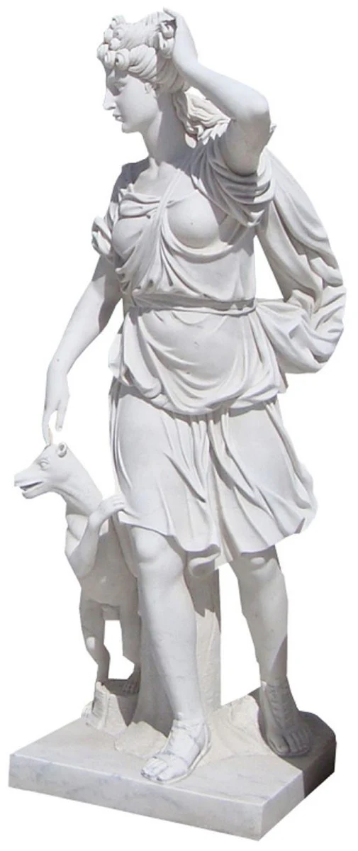 Casa Padrino escultura de decoraci¨®n de jard¨ªn de m¨¢rmol de estilo antiguo mujer romana gris A. 160 cm