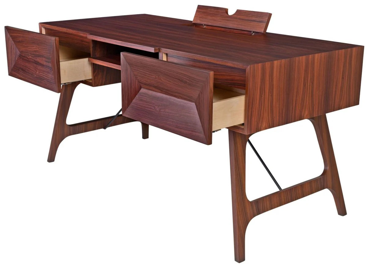 Casa Padrino Escritorio de Palisandro de Lujo con 2 Cajones Marr¨®n 150 x 70 x H. 76 cm - Muebles de Oficina de Lujo