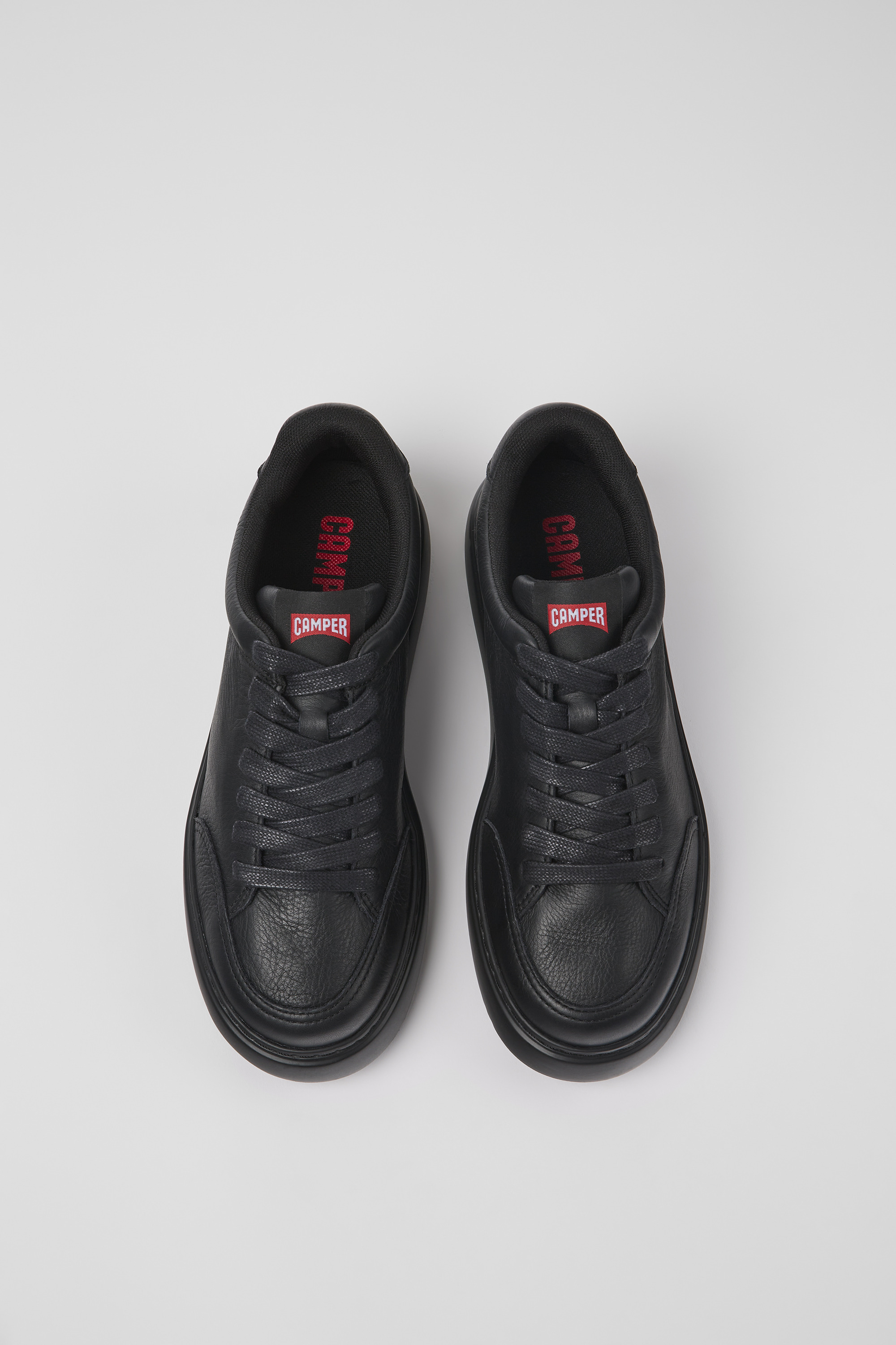 Runner K21 - Black leather sneakers for women