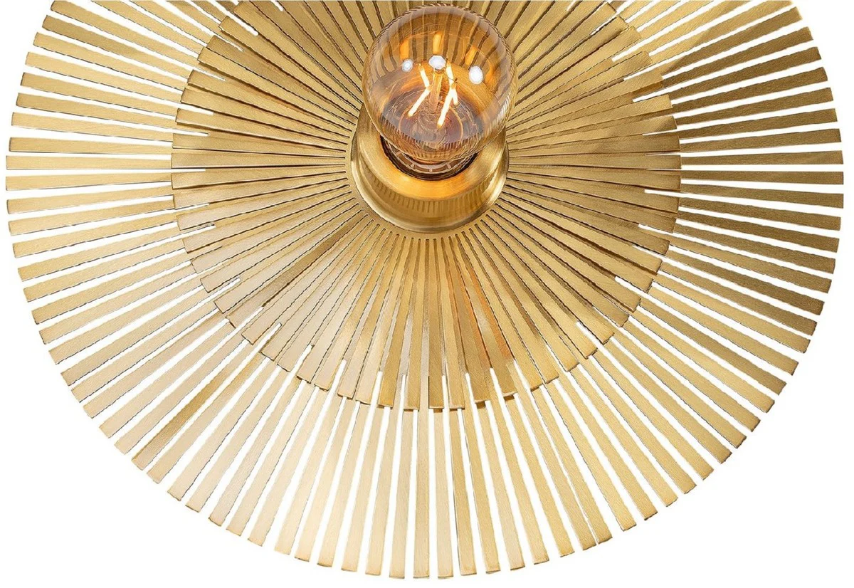 Casa Padrino lámpara de pared de lujo Ø 36 cm - Lámpara de pared redonda de latón - Lámpara de Pared para Hotel y Restaurante - Colección de Lujo