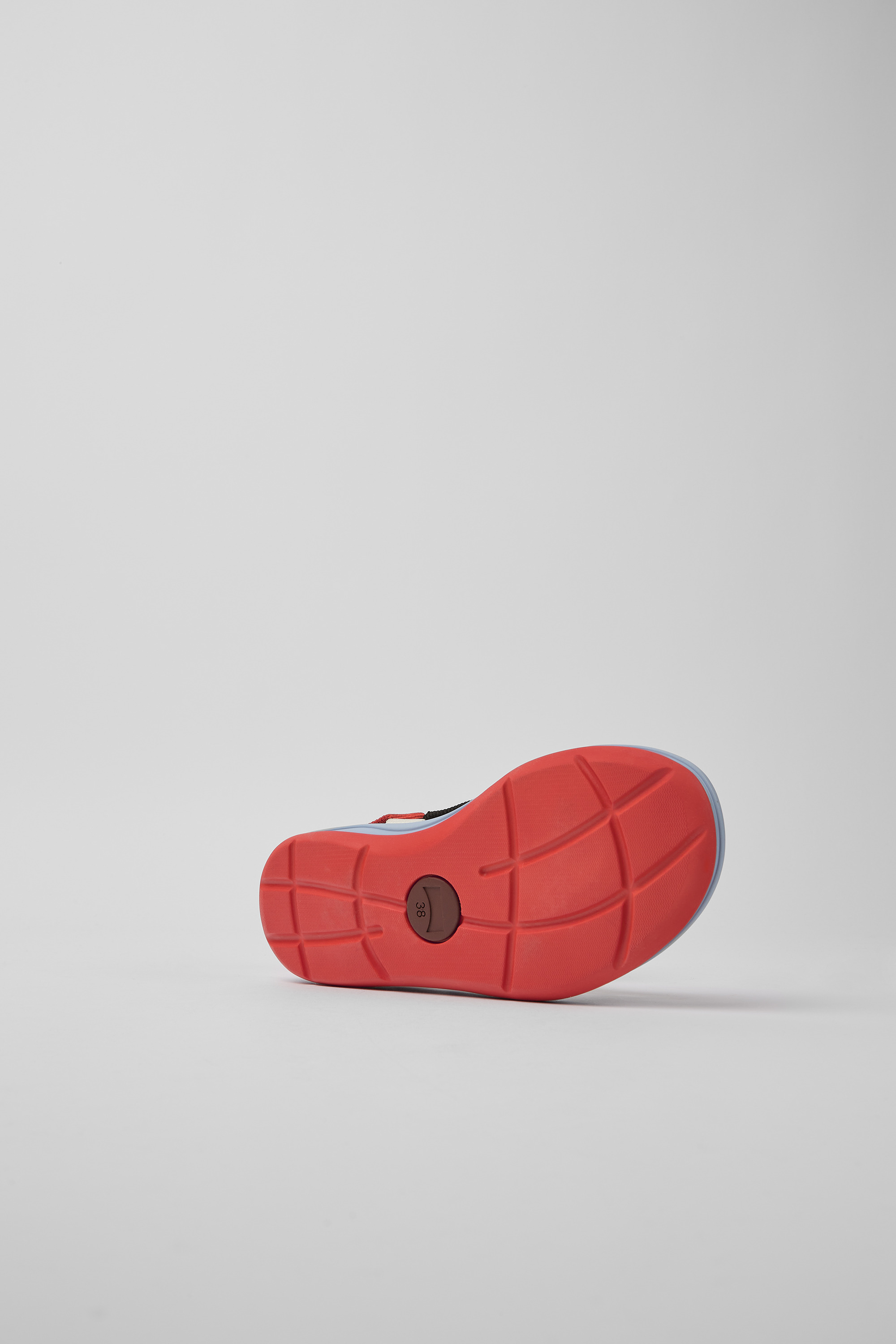 Match - Red, white, and black sandals for women