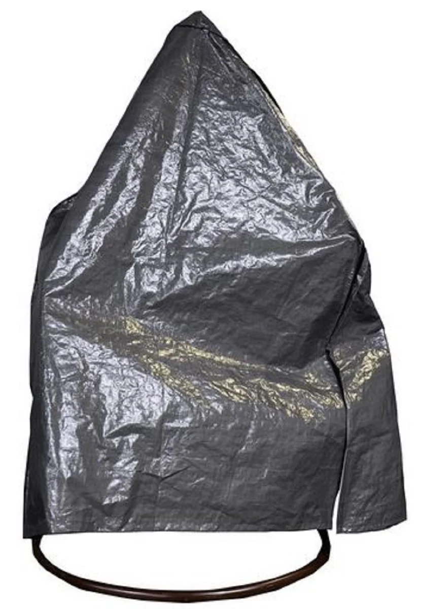Casa Padrino funda para silla colgante de jardín de lujo gris 140 x 125 x A. 180 cm - Funda para columpio de exterior - Funda silla colgante - Accesorios sillas colgantes - Accesorios de jardín