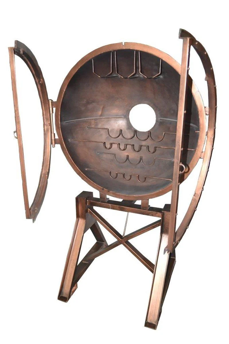 Casa Padrino Luxury drinks bar made of metal copper - wine shelf - bottle shelf