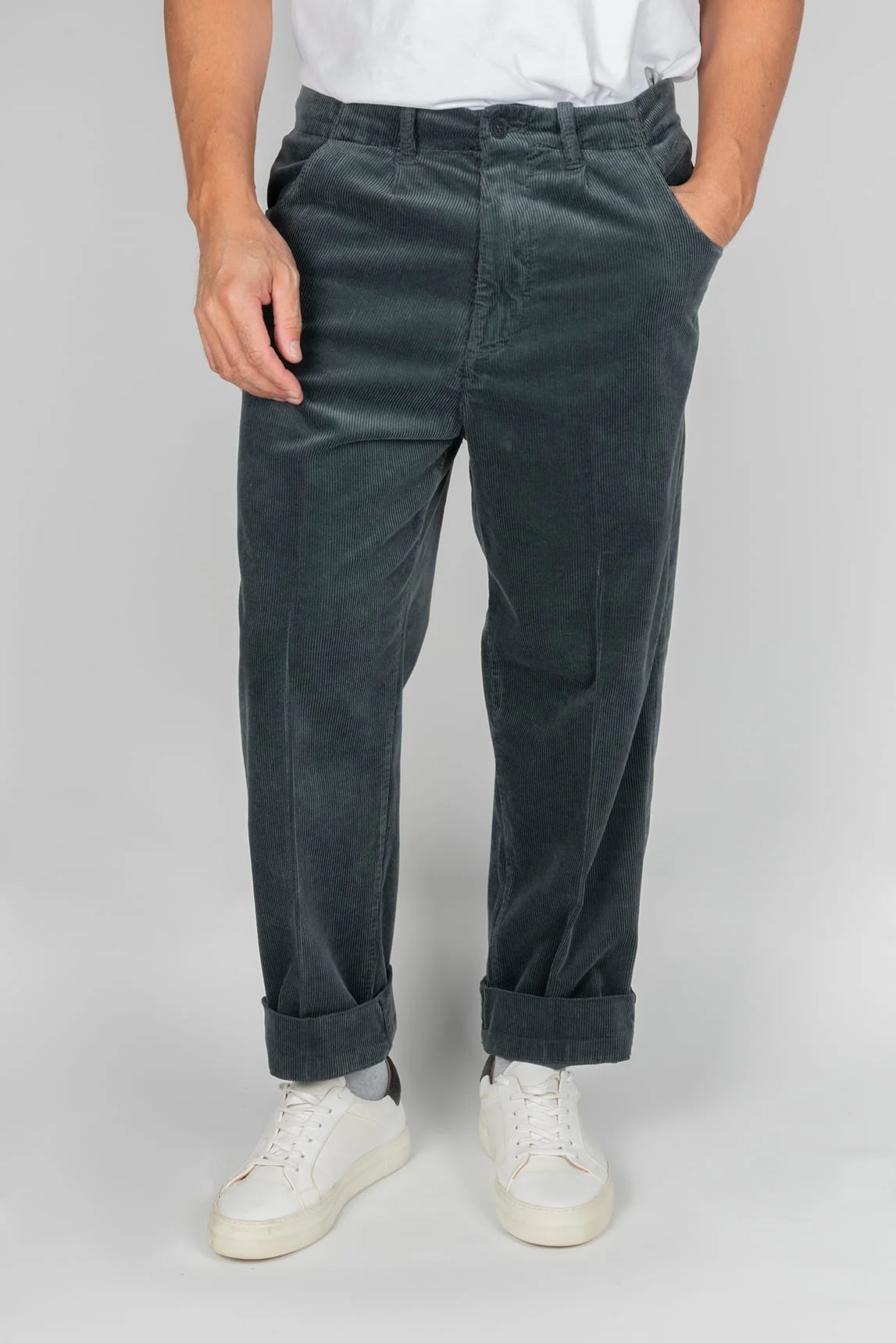 Rivera-spain Pantalón Paul Miranda verde oscuro de pana