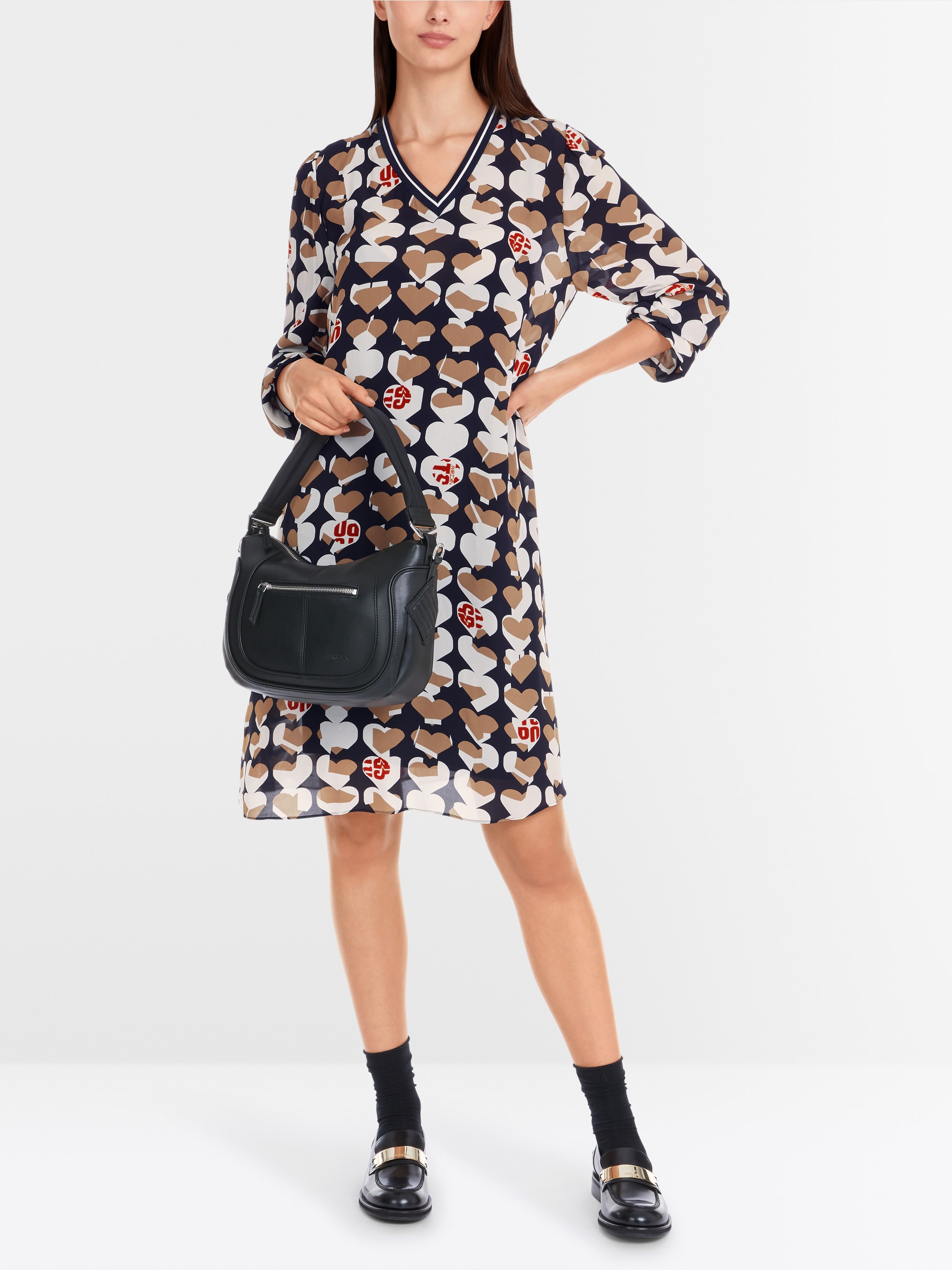 Marc-Cain Viscose dress with Heartbreaker motif