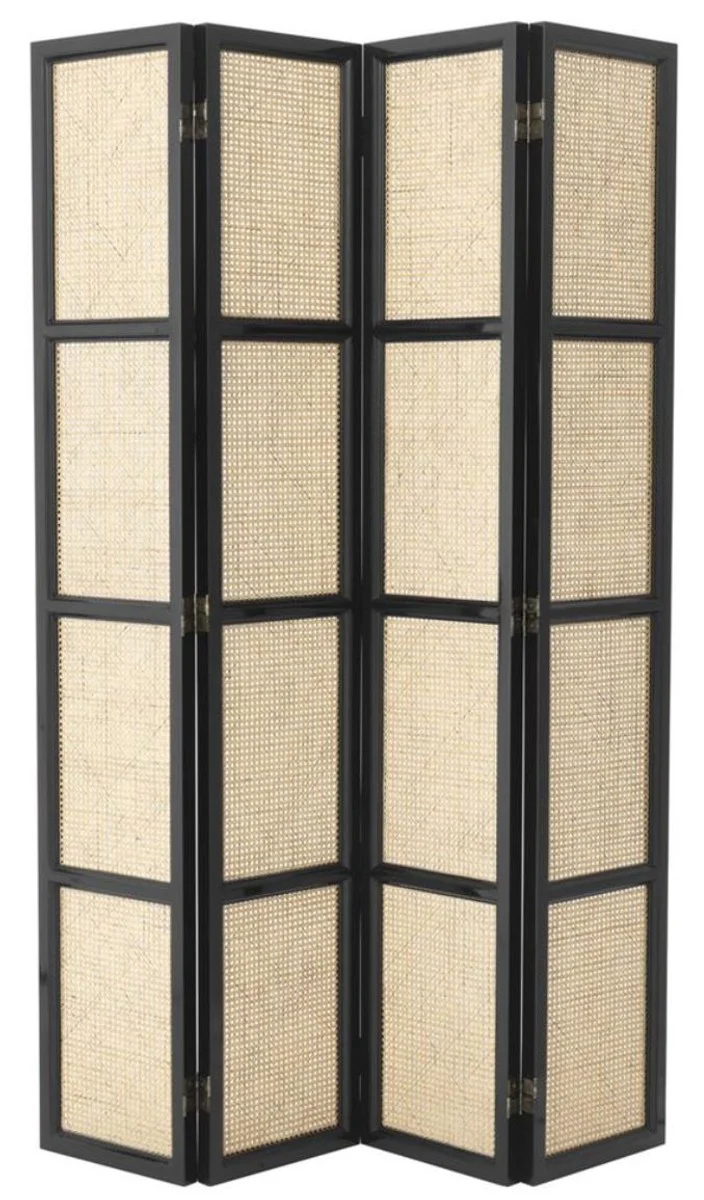 Casa Padrino divisor de la sala de lujo natural / negro 163 x H. 225 cm - Edición Limitada