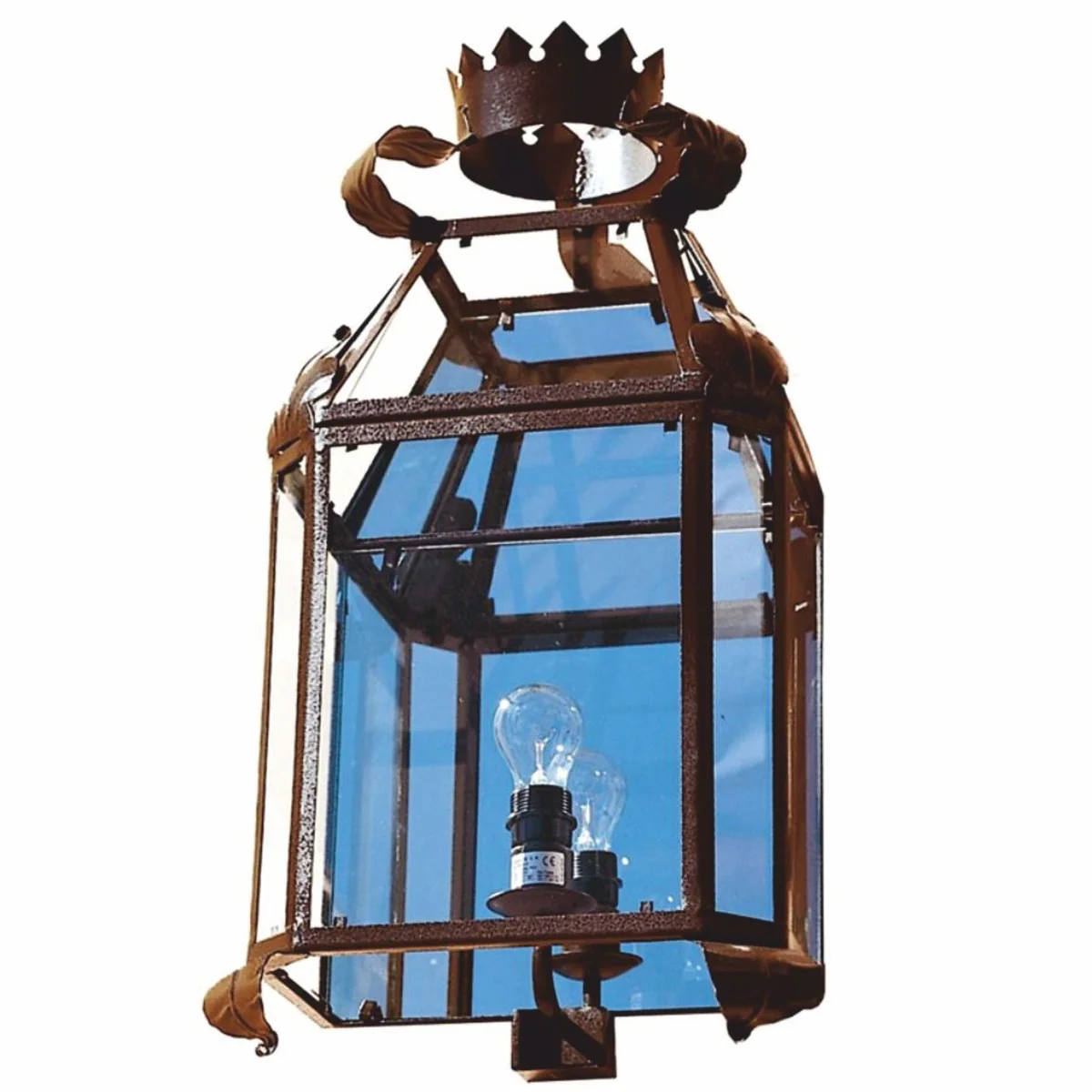 Casa Padrino l¨¢mpara de pared de exterior barroco de lujo ¨®xido A. 70 cm - Iluminaci¨®n exterior barroco