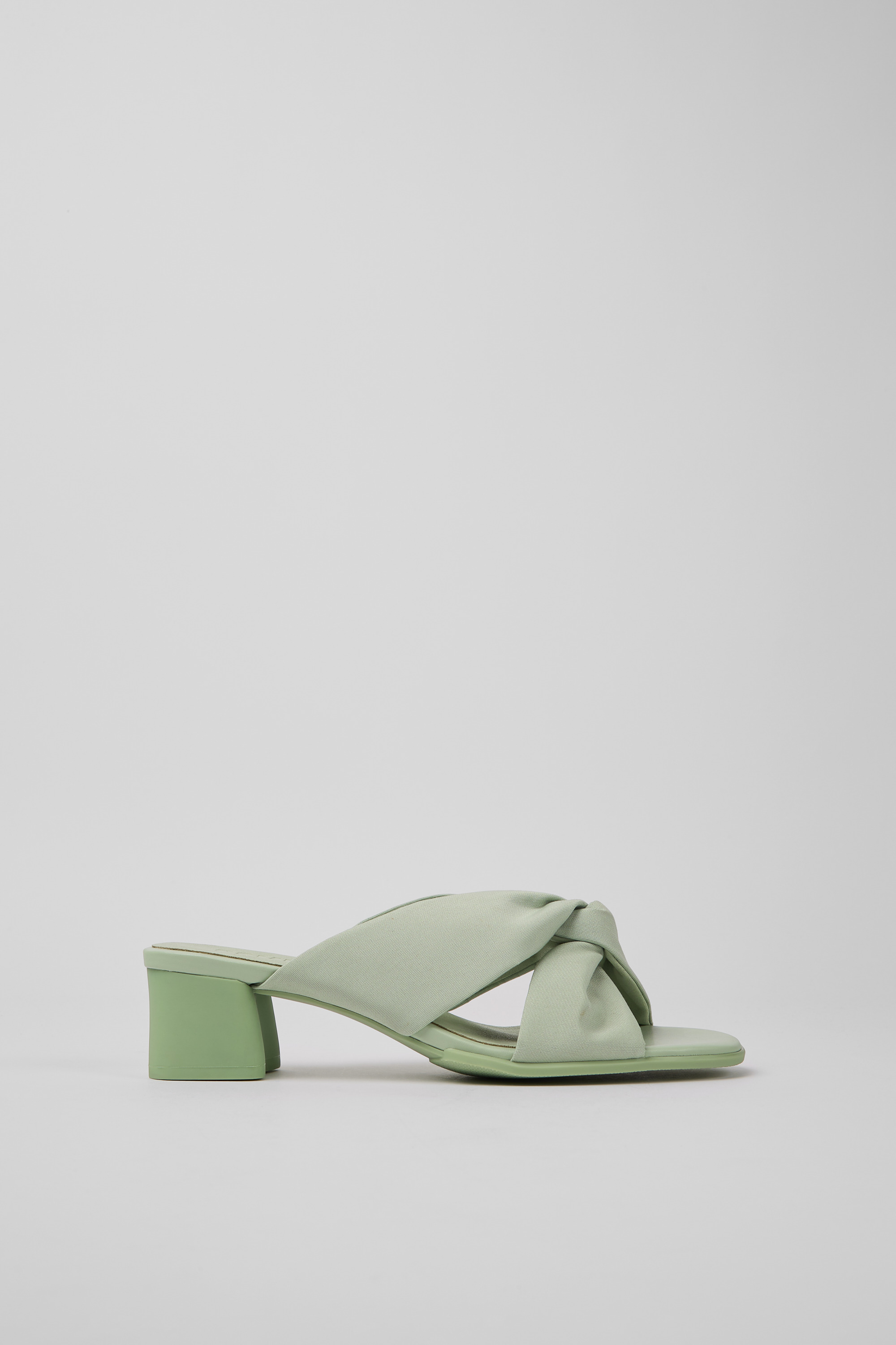 Katie - Green recycled PET sandals for women