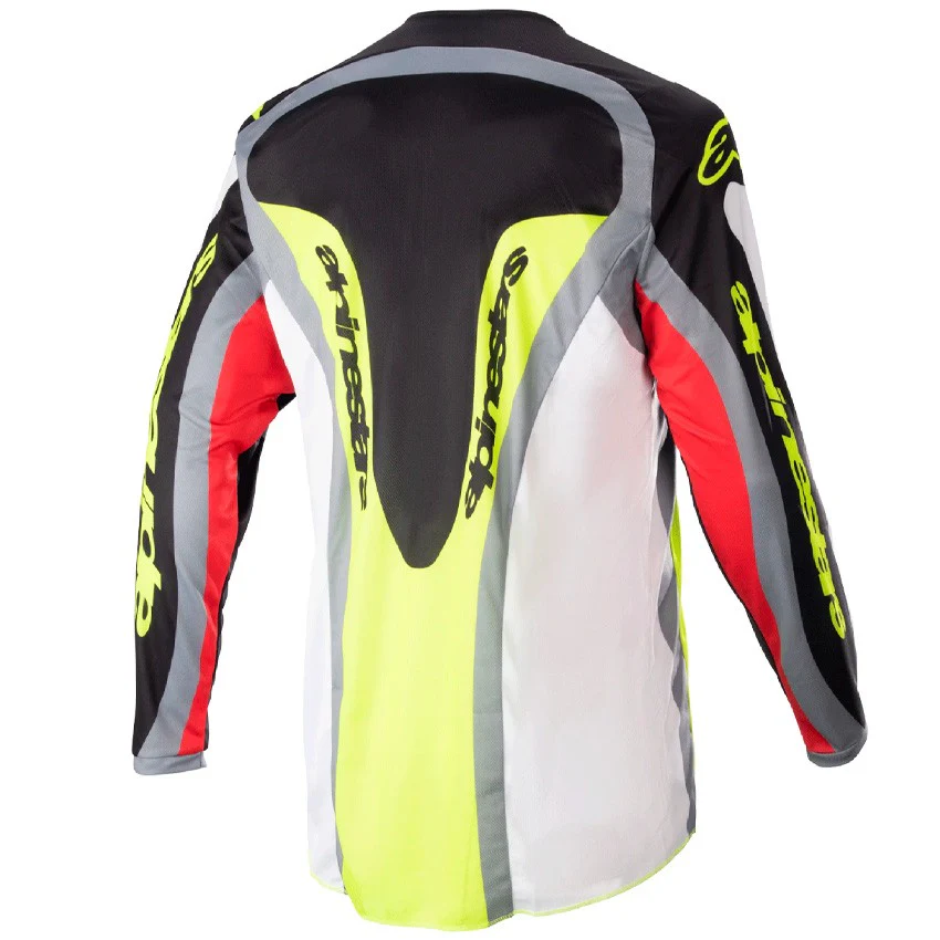 CAMISETA ALPINESTARS FLUID AGENT NEGRO / ROJO / AMARILLO