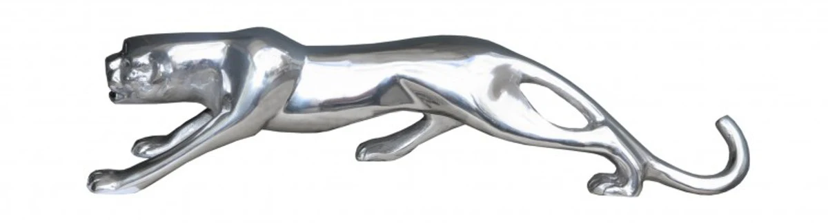 Casa Padrino designer Panther piliertem aluminum H 61 cm, H 14.5 cm - Aluminium Decoration massive sculpture