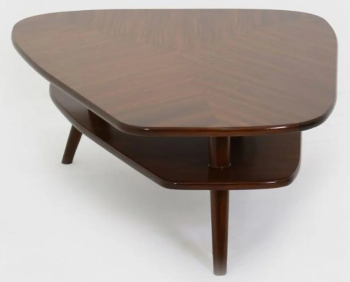 Casa Padrino mesa de centro de lujo marr¨®n oscuro 105 x 84 x A. 39 cm - Mesa de sal¨®n de madera maciza - Muebles de sal¨®n de lujo