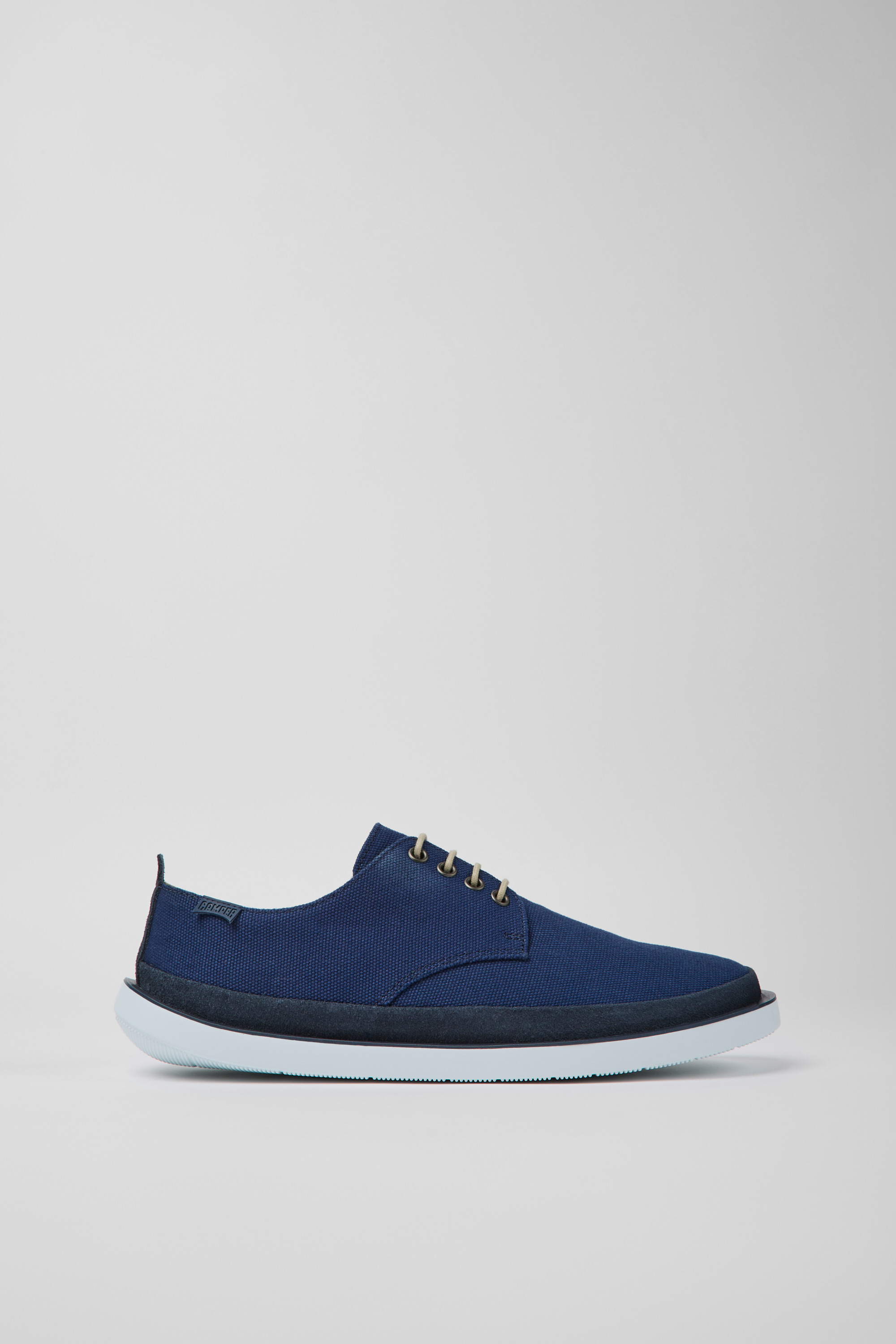 Wagon - Blue textile and nubuck shoes for men