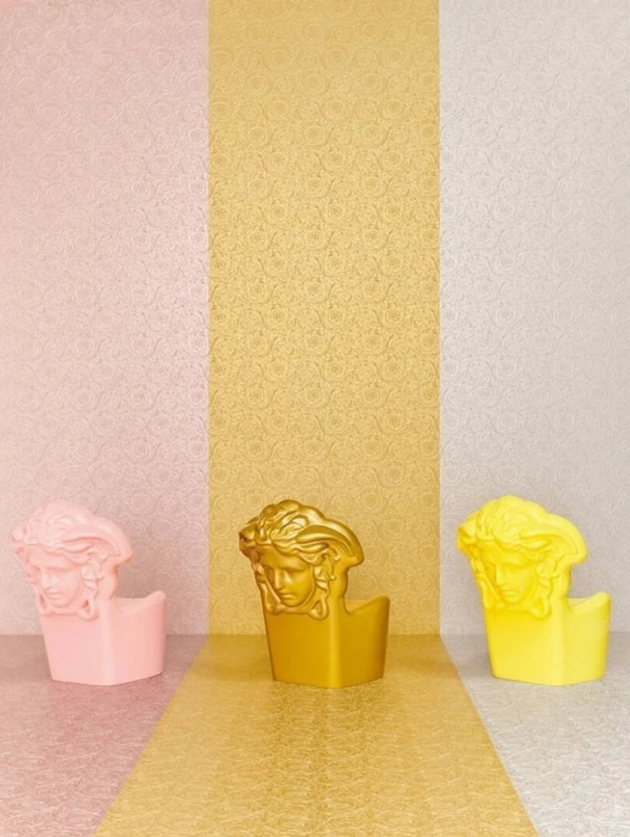 Papel Pintado no Tejido Barroco de Diseño Versace IV 36692-3 - Oro Metalizado - Papel Pintado de Diseño - Alta Calidad
