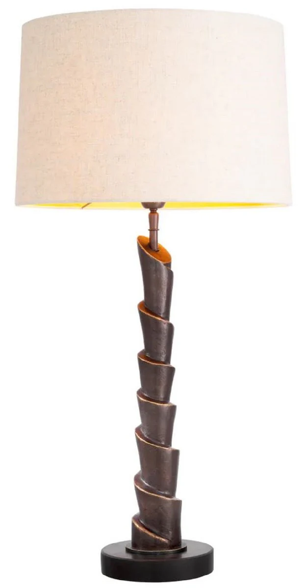 Casa Padrino l¨¢mpara de mesa de lujo bronce / negro / crema A. ??80 cm