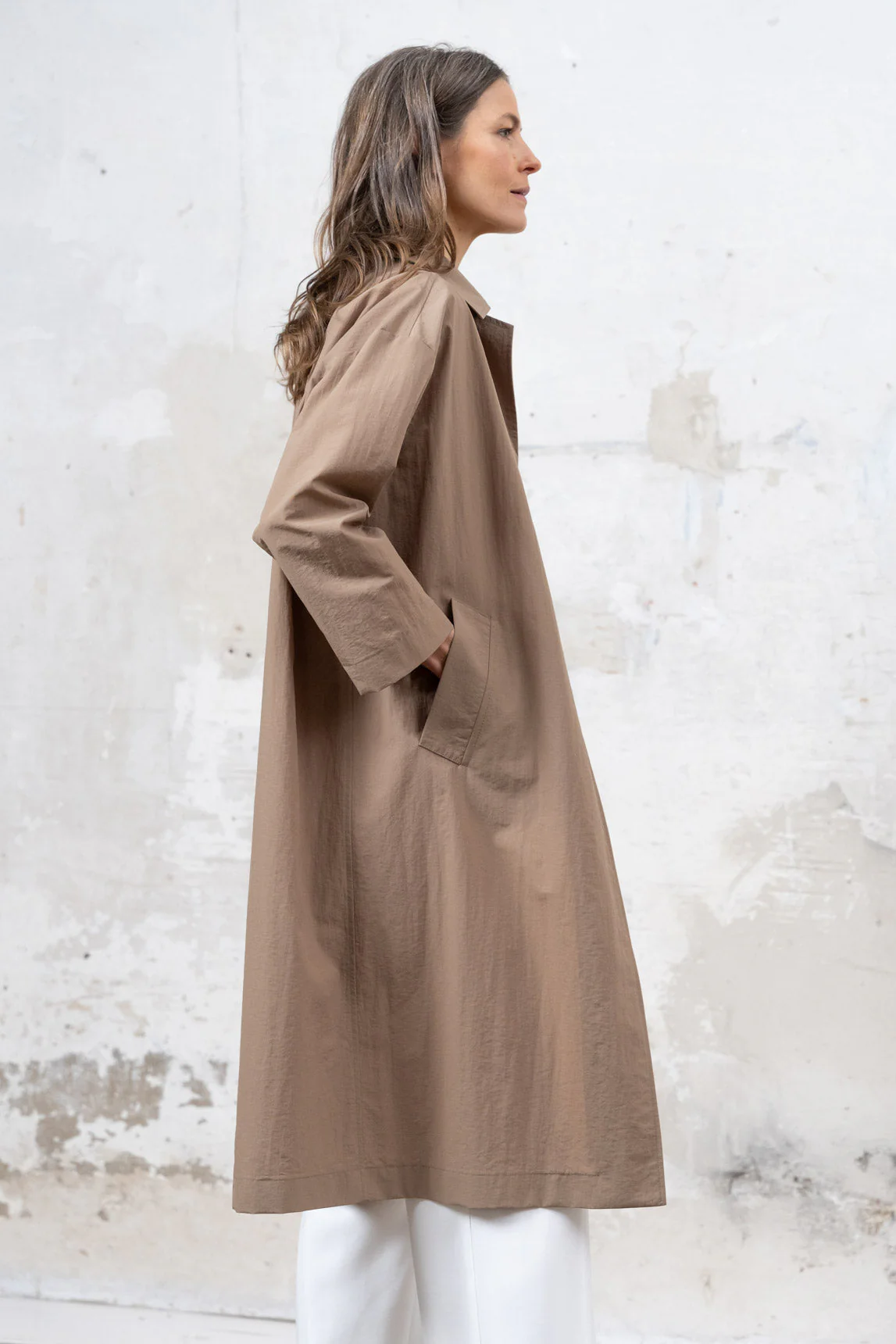 Rivera-spain Gabardina Ivoire camel