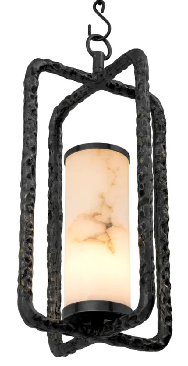 Casa Padrino l¨¢mpara de ara?a de lujo lat¨®n vintage / alabastro ? 29 x A. 59 cm