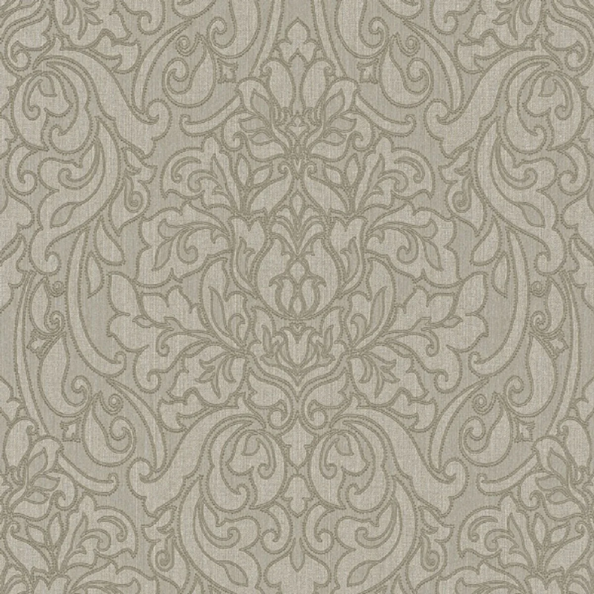 Casa Padrino papel tapiz textil barroco marrón / gris 10,05 x 0,53 m - Accesorios de Decoración