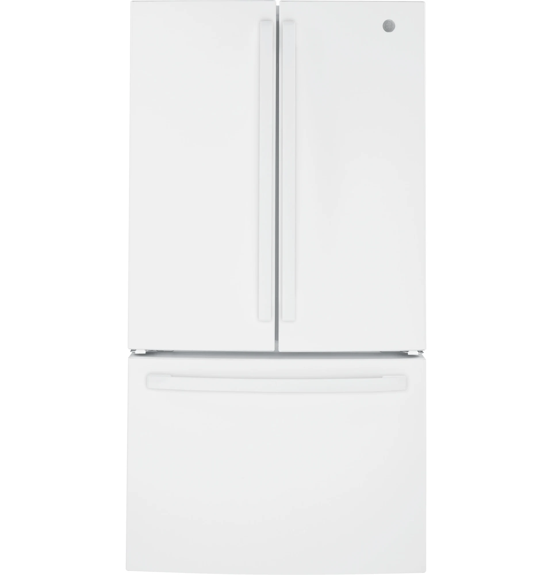 GE GNE27JYMFS 36 French Door Refrigerator with 27 cu. ft. Total Capacity Energy Star LED Lighting Internal Water Dispenser Spill-Proof Shelves in Fingerprint Resistant Stainless Steel