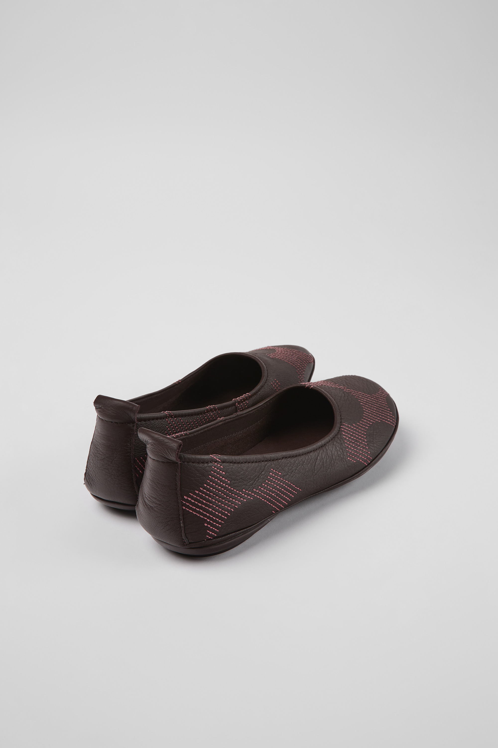 Twins - Multicolored leather ballerinas for women