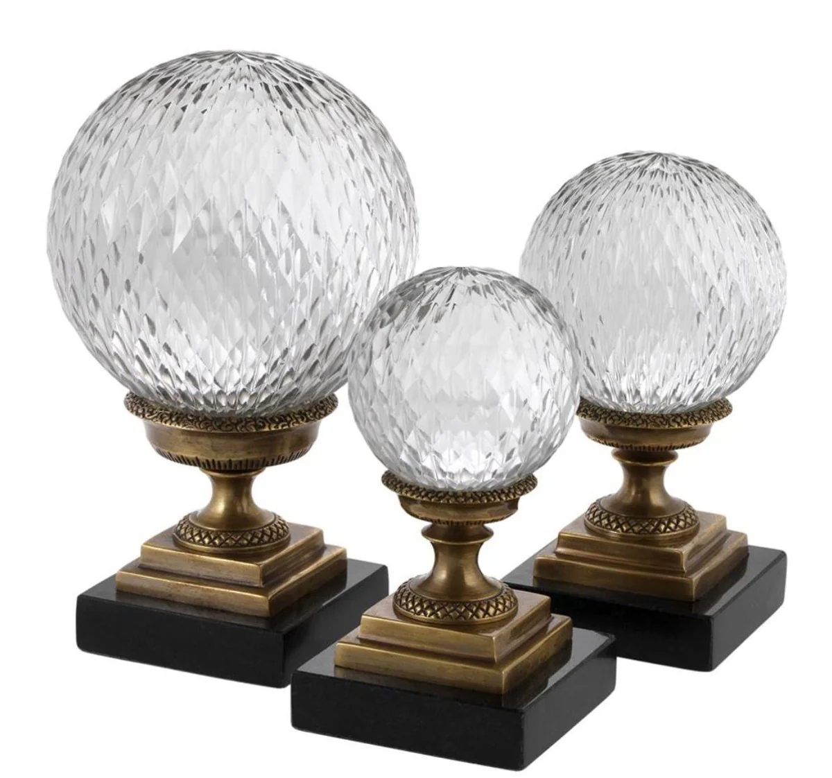 Casa Padrino diseño decoración set de 3 - Accesorios de la Sala de Estar de Lujo